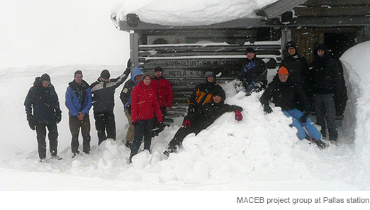 MACEB project group at Pallas station